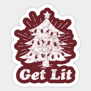 Get Lit - Christmas Sticker